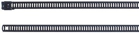 111-92200 MAT24SSC7-SS316/SP-BK, Cable Tie, Ladder, 630mm x 7 mm, Black Polyester Coated Stainless Steel, Pk-100