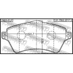 2901-FLF, Колодки тормозные передние комплект