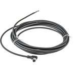 XZCP0666L5, Right Angle Female 3 way M8 to Unterminated Sensor Actuator Cable, 5m