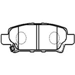 Колодки тормозные дисковые MITSUBISHI LANCER IX 03OUTLANDER 0308 (нов арт ...