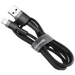 CALKLF-BG1, CALKLF-BG1_кабель USB Lightning! 1м 2.4A серо-черный\
