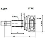 SY-RE, ШРУС наружный 28x60x24