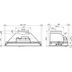 Вытяжка FLAT 70N-450-P3D STEEL ELIKOR