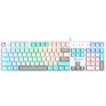Клавиатура A4Tech S510N механическая белый USB for gamer LED (S510N (ICY WHITE ...