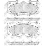 PN0548, Колодки тормозные TOYOTA Hilux (05-) задние (4шт.) NIBK