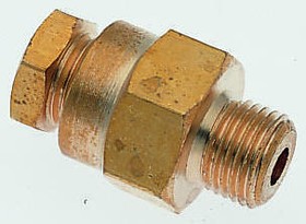 181250828, ENOTS Series Straight Threaded Adaptor, R 1/4 Male to Push In 8 mm, Threaded-to-Tube Connection Style