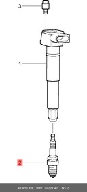 99917022190, Свеча зажигания