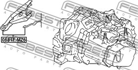 Фото 1/2 0581FMZ6, 0581F-MZ6_вилка сцепления!\ Mazda