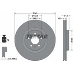 92229205, Диск тормозной передний AUDI A4/A5/A6/A7/Q5 1.8T-3.2/07- (345MM) с ...