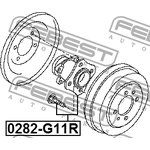 0282-G11R, Ступица колеса с интегрированным подшипником