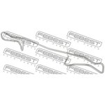 0303-001, Пружина прижимная тормозных колодок | прав/лев |