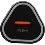 Автомобильное зар./устр. Buro BUCL1 18W 3A (QC) USB-A универсальное черный ...