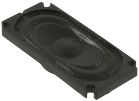 GC0351M-3, Speakers & Transducers speaker, 35 x 16 mm, 5 mm deep, cloth, Nd-Fe-B, 1 W, 8 ohm, 650 Hz, solder eyelets