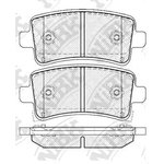 PN0840, PN0840-NIBK_колодки дисковые задние!\ Opel Insignia all 08