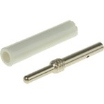 105-0771-001, White Male Test Socket, 2mm Connector, Solder Termination, 10A ...