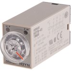 H3YN-41 AC100-120, H3YN Series DIN Rail, Panel Mount Timer Relay, 100 120V ac ...