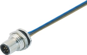 Sensor actuator cable, M12-flange plug, straight to open end, 8 pole, 0.2 m, 2 A, 09 3481 679 08