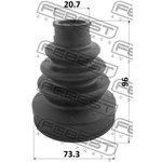 0315-FK, Пыльник шрус внутренний комплект 73.3x96x20.7