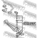 0323-PRF, 0323PRF_тяга стабилизатора переднего!\ Honda Prelude BB all 92-96