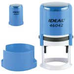 Оснастка для печатей, оттиск D=42 мм, синий, TRODAT IDEAL 46042, корпус синий ...