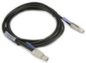 Фото 1/2 Интерфейсный кабель Infortrend SAS 12G external cable, Pull type, SFF-8644 to SFF-8644 (12G to 12G), 120 Centimeters