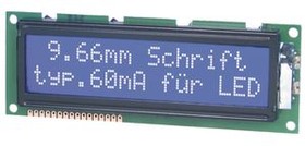 EA W164B-NLW, Dot Matrix LCD Display 4.8 mm 4 x 16