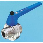 Stainless Steel Butterfly Valve, 1-1/2in