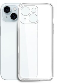 Фото 1/8 Чехол (клип-кейс) BoraSCO для Apple iPhone 15 Plus прозрачный (72410)