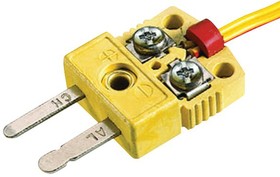 SMPW-CC-J-M, Thermocouple Connector, SMPW Series, Miniature, Cable Clamp, Type J, Plug
