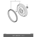 0661319, Подшипник маховика 25х61,5х19 DAF F75/85/95/CF75/ 85/95XF/XF95/105