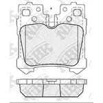 PN1844, Колодки тормозные LEXUS LS460,LS600 (06-) задние (4шт.) NIBK