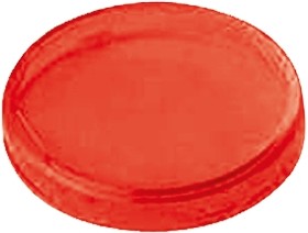 A0263B, Panel Mount Indicator Lens Round Style, Red, 22mm diameter