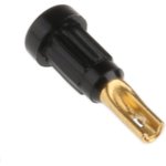 1 mm socket, solder connection, mounting Ø 2.7 mm, black, 23.1010-21