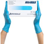 Перчатки нитрил. н/с. н/о ,голубые NitriMax (XL) 50п/уп, 3гр