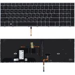 Клавиатура для ноутбука HP ZBook Fury 15 G7 черная с подсветкой