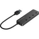 USB концентратор HUB-04MB Black H00003293