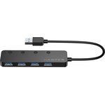 USB концентратор HUB-04MB Black H00003293