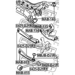 0420-DJ1R, 0420-DJ1R_опора шаровая заднего нижнего рычага!\ Mitsubishi Galant ...