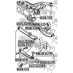 0420-DJ1R, 0420-DJ1R_опора шаровая заднего нижнего рычага!\ Mitsubishi Galant ...