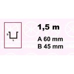 9605200, Балка профильная 60 x 45 x 1500 mm tt