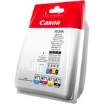 Картридж струйный Canon CLI-471C/M/Y/Bk 0401C004 многоцветный для Canon Pixma ...