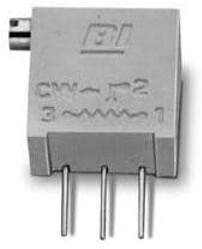 68XR100LFTB, Trimmer Resistors - Through Hole 100 ohm 10% 3/8\" Squ