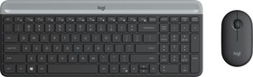 Фото 1/10 920-009206, Клавиатура + мышь Logitech Slim Wireless Keyboard and Mouse Combo MK470, Комплект (клавиатура + мышь)
