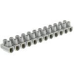 0 342 32, Non-Fused Terminal Block, 12-Way, 32A, 10 mm² Wire, Screw Down Termination