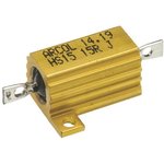 HS15 15R J, Wirewound Resistor 15W, 15Ohm, 5%