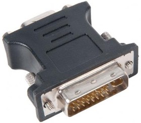 (A-DVI-VGA-BK) Переходник DVI-I-VGA Cablexpert A-DVI-VGA-BK, 29M/15F, черный, пакет