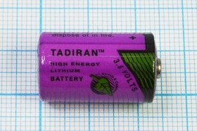 Батарейка 3,6В, 14250[1/2AA], Li, ER14250, Tadrian; бат 3,6В\\14250[1/2AA]\ Li\ER14250\Tadrian