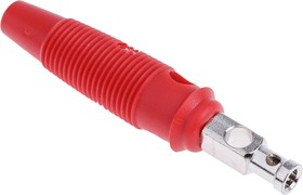 Фото 1/3 930727101, Red Male Banana Plug, 4 mm Connector, Solder Termination, 30A, 30 V ac, 60V dc, Nickel