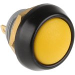 59-115, 59 Series Miniature Push Button Switch, Momentary, Panel Mount, 13.65mm Cutout, SPST, Clear LED, 125V ac
