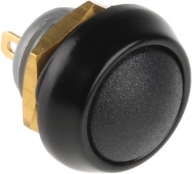 Фото 1/8 59-111, Pushbutton Switch OFF-(ON) 1NO Panel Mount Black